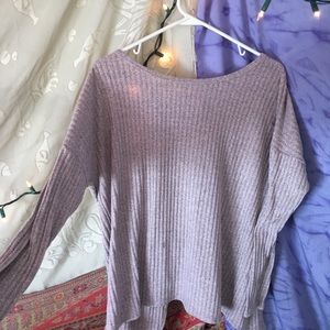 oversized sweater w/ cutout in back